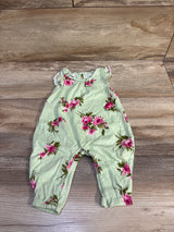 Children's Place Floral Jumpsuit Green sz 0-3m