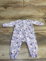 H&M Floral Coverall Purple sz 6m - Me n Mommy To Be