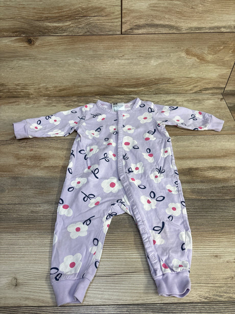 H&M Floral Coverall Purple sz 6m - Me n Mommy To Be