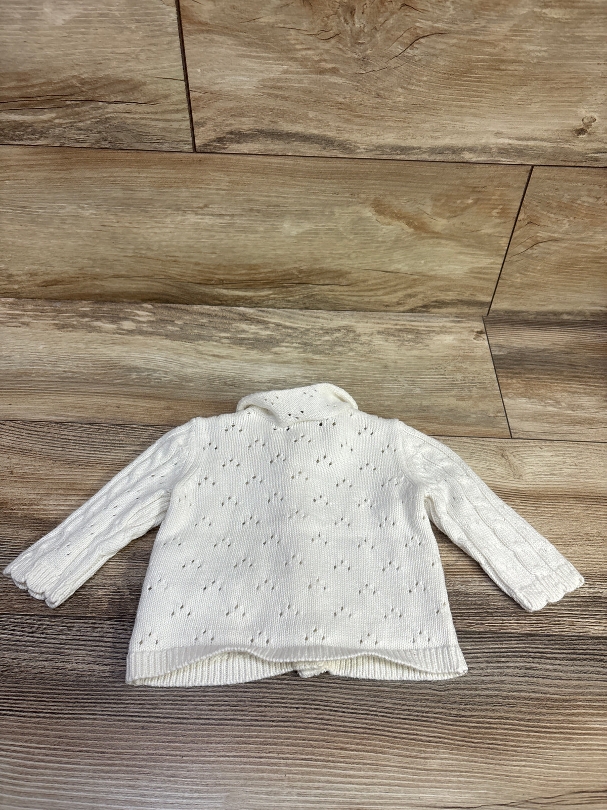 OshKosh Collared Knit Cardigan White sz 3m