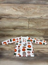 Monica + Andy Long Sleeve 'Pie For Dinner' Polo Shirt White sz 2T
