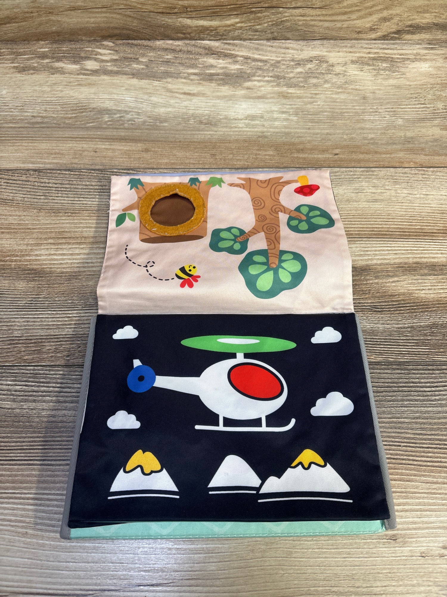 Prop-Up Tummy Time Mirror Crinkle High-Contrast Book