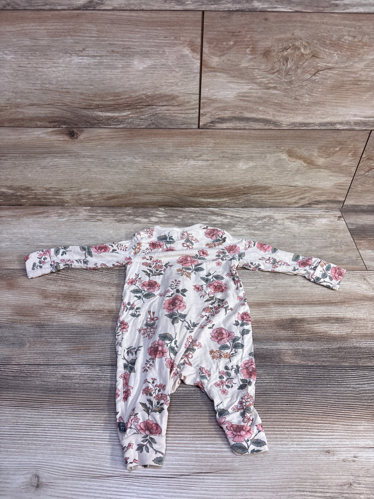 Modern Moments Floral Footless Viscose Sleeper Beige sz 0-3m