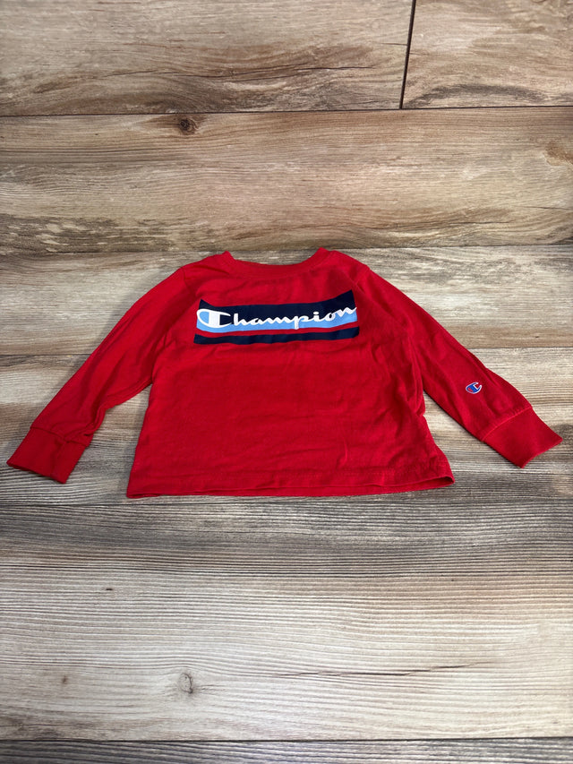 Champion Logo Shirt Red sz 3T - Me n Mommy To Be