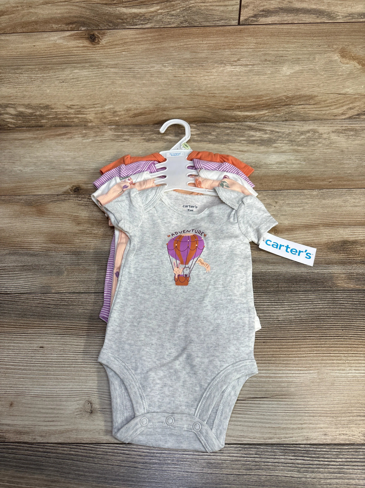 NEW Carter's Bodysuits 5pk Grey sz 3m