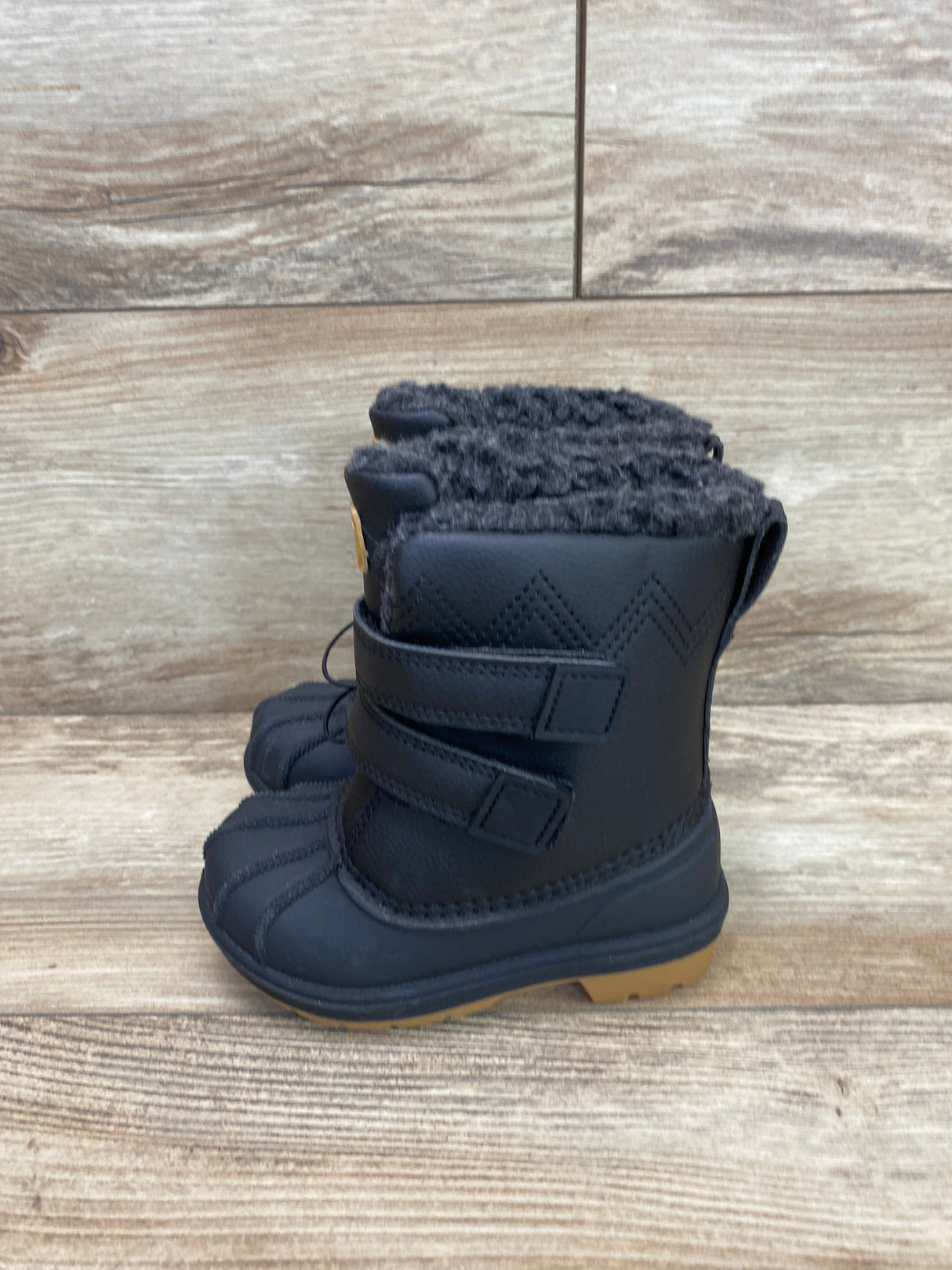 NEW Cat & Jack Denver Black Winter Boots sz 6c