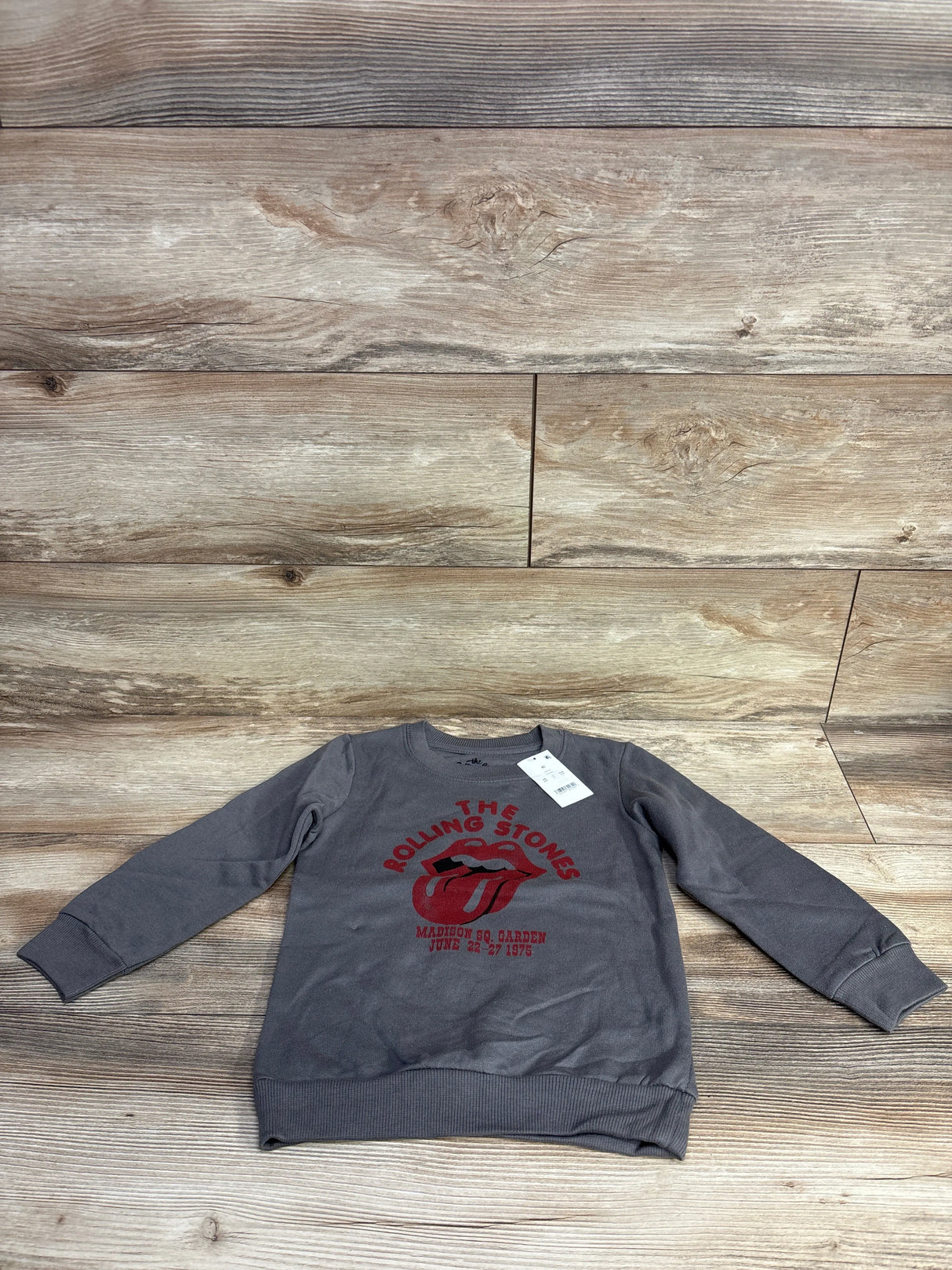 NEW The Rolling Stones Graphic Sweatshirt Grey sz 4T