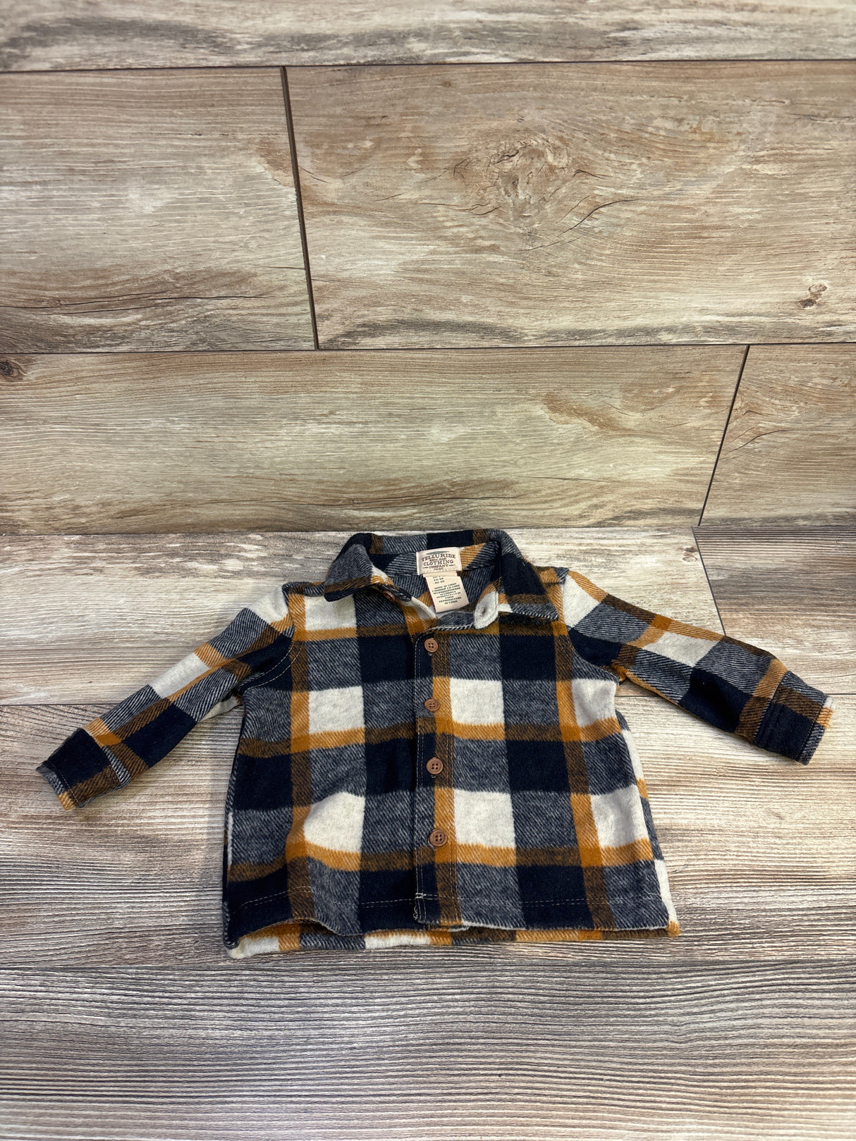 Telluride Button-Up Flannel Black sz 3-6m