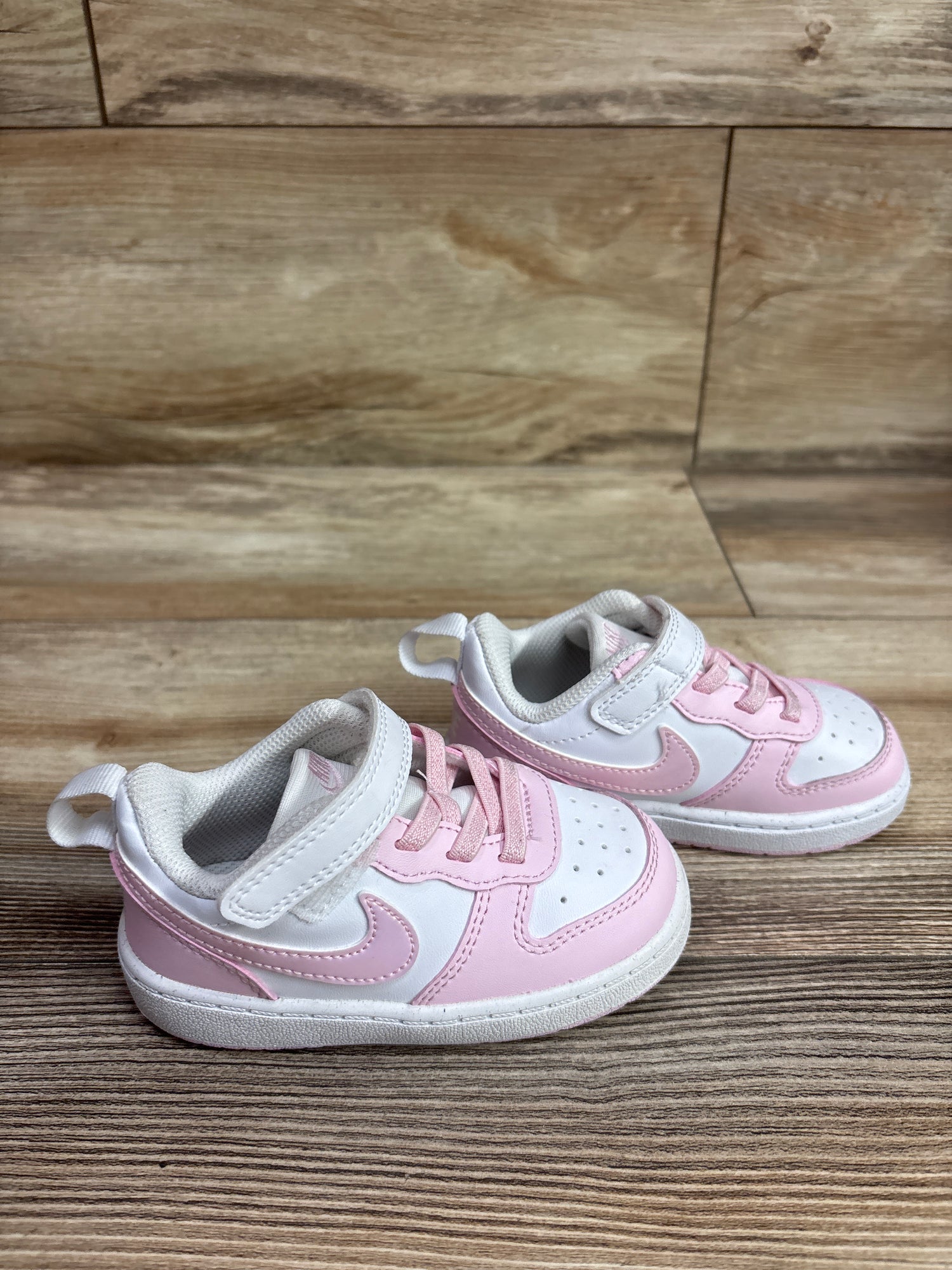 Nike Court Borough Low Recraft TD 'Pink Foam White' Sneakers sz 6c