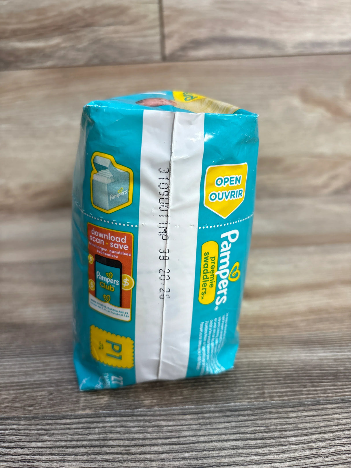 NEW Pampers Swaddlers Diapers, 27ct. Size Preemie