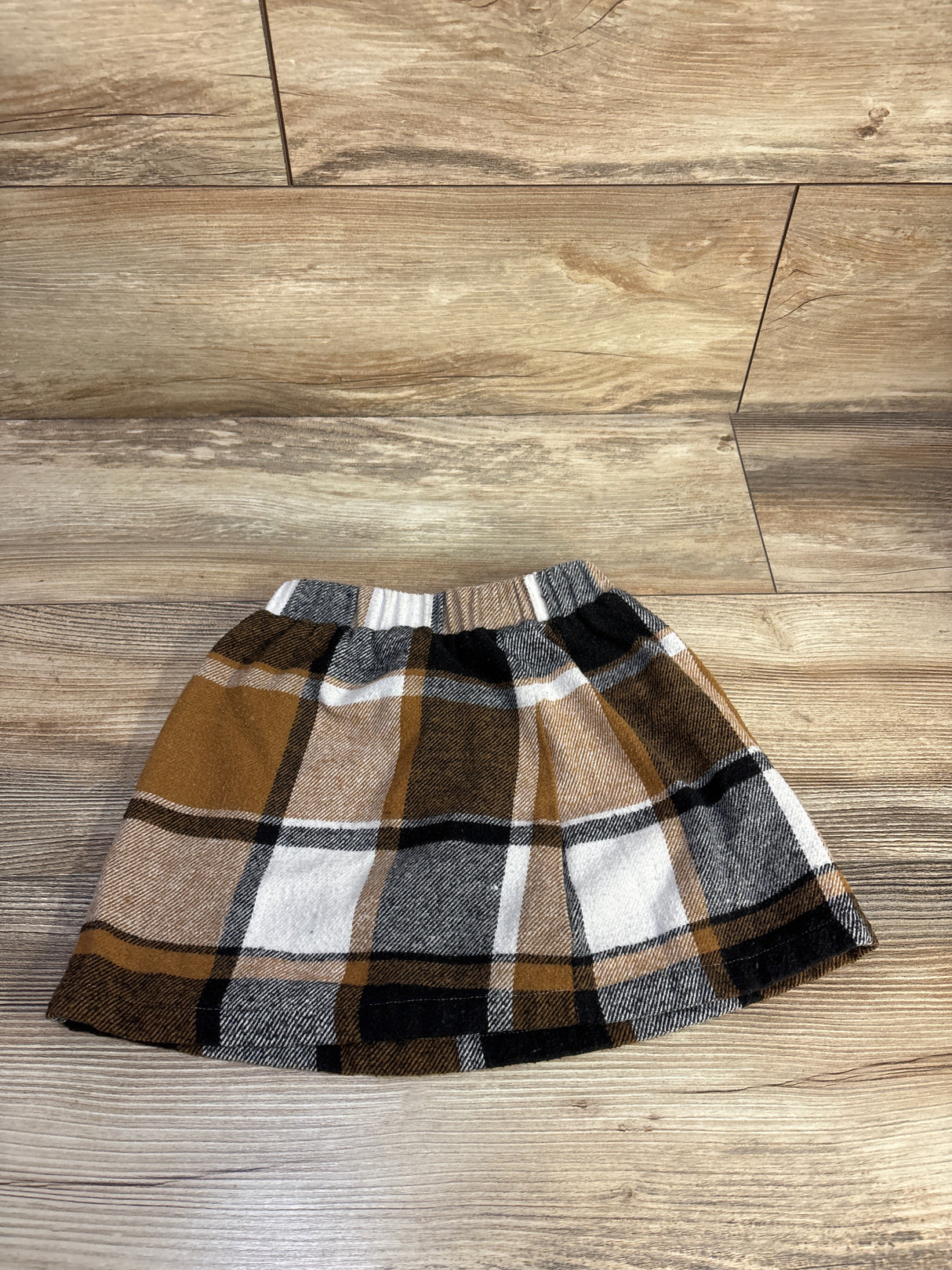 Shein Plaid Skirt Tan sz 5T