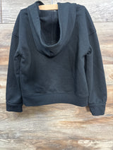 Cat & Jack Star Print Pull Over Hoodie Black sz 4-5T