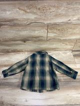 Old Navy Plaid Pocket Shacket Green sz 3T