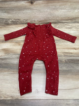 Jessica Simpson Ruffle Trim Coverall Red sz 6-9m