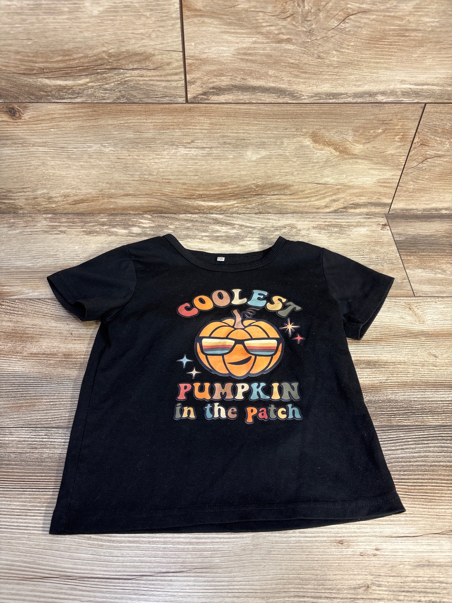 Coolest Pumpkin In The Patch Shirt Black sz 4-5T