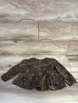 NEW Old Navy Spotted Peplum Top Black sz 2T