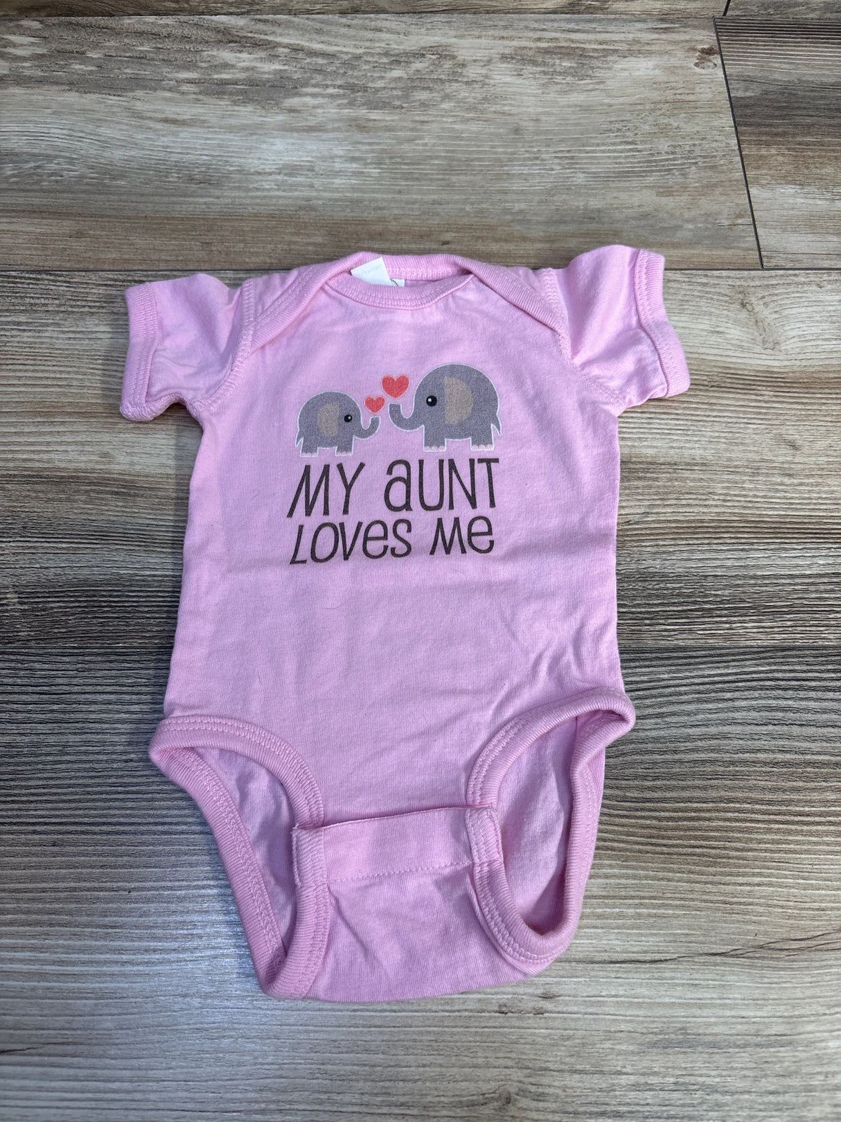 Rabbit Skins My Aunt Loves Me Bodysuit Pink sz Newborn