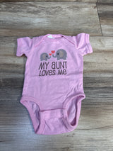 Rabbit Skins My Aunt Loves Me Bodysuit Pink sz Newborn