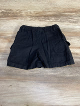 Cat & Jack Drawstring Linen Shorts Black sz 18m