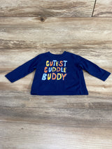 Okie Dokie Cutest Cuddle Buddy Shirt Navy sz 6m