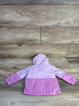 NEW Cat & Jack Colorblock Full Zip Windbreaker Jacket Purple sz 12m