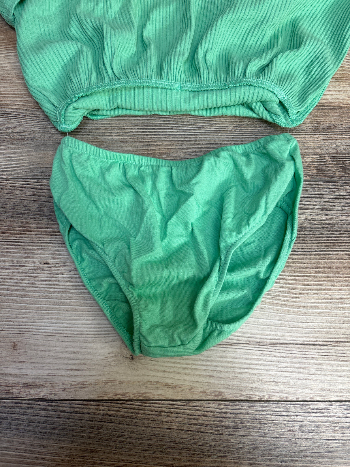 NEW Cat & Jack 2pc Ribbed Dress & Bloomers Green sz 18m