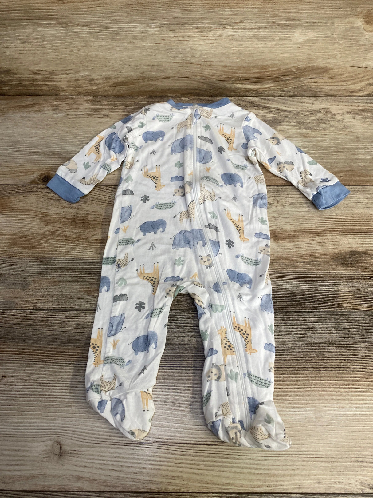 Milkberry Animal Print Footie White sz 0-3m