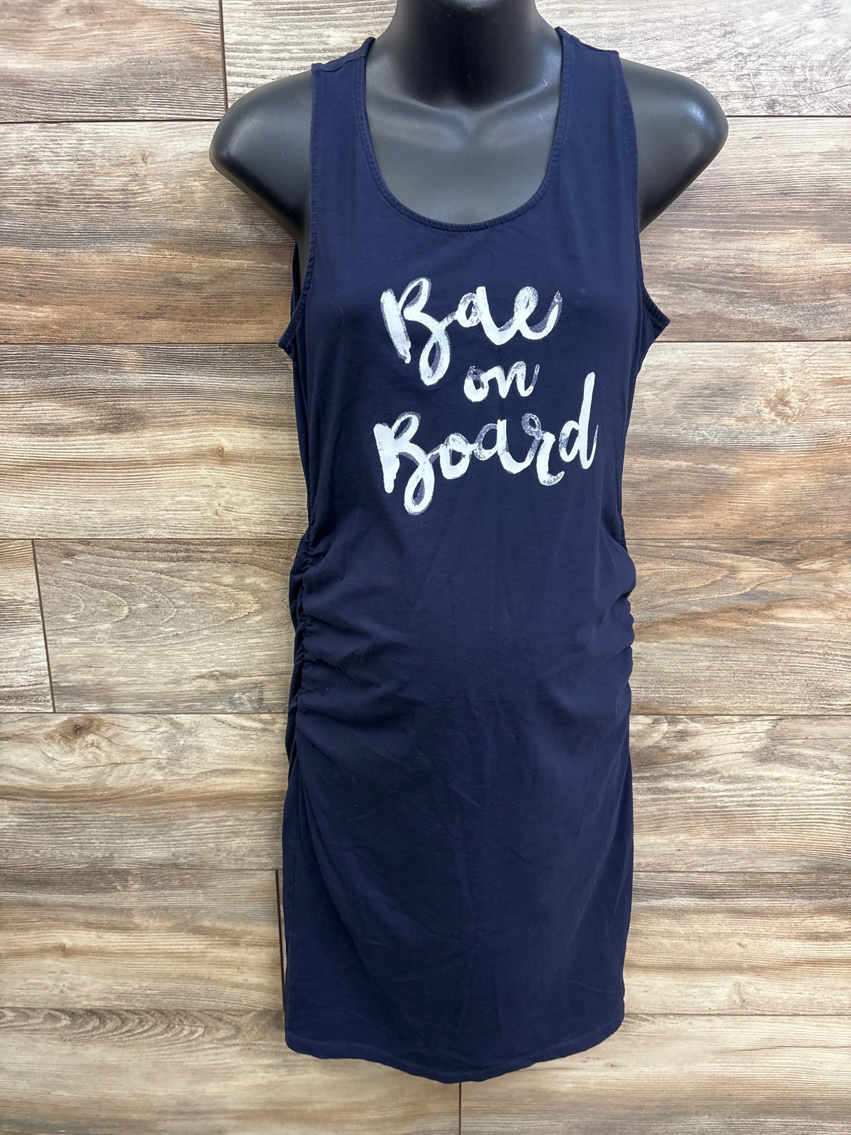 Motherhood Maternity Bae On Board Tank Bodycon Dress Navy sz Medium