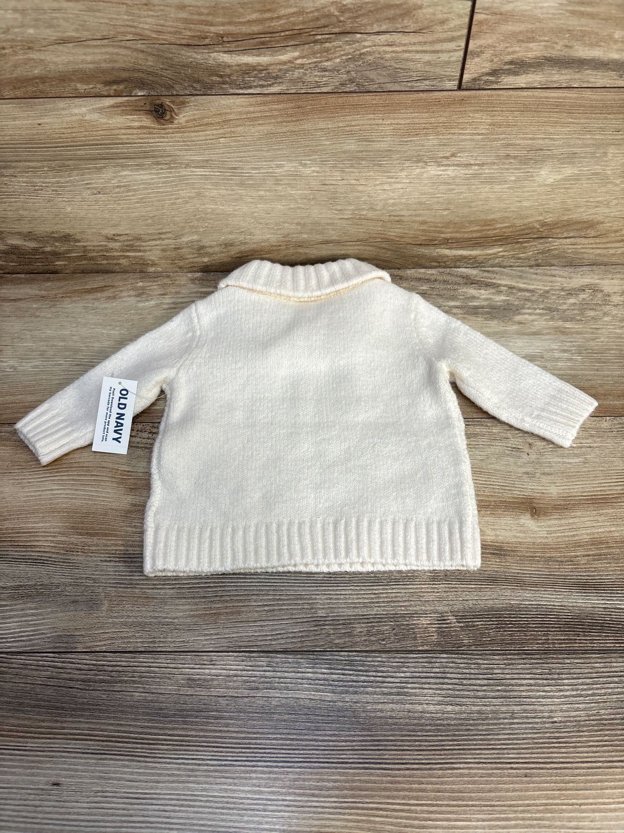 NEW Unisex Shawl-Collar Sweater in Creme De La Creme sz 0-3m