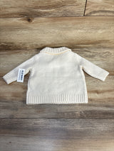 NEW Unisex Shawl-Collar Sweater in Creme De La Creme sz 0-3m