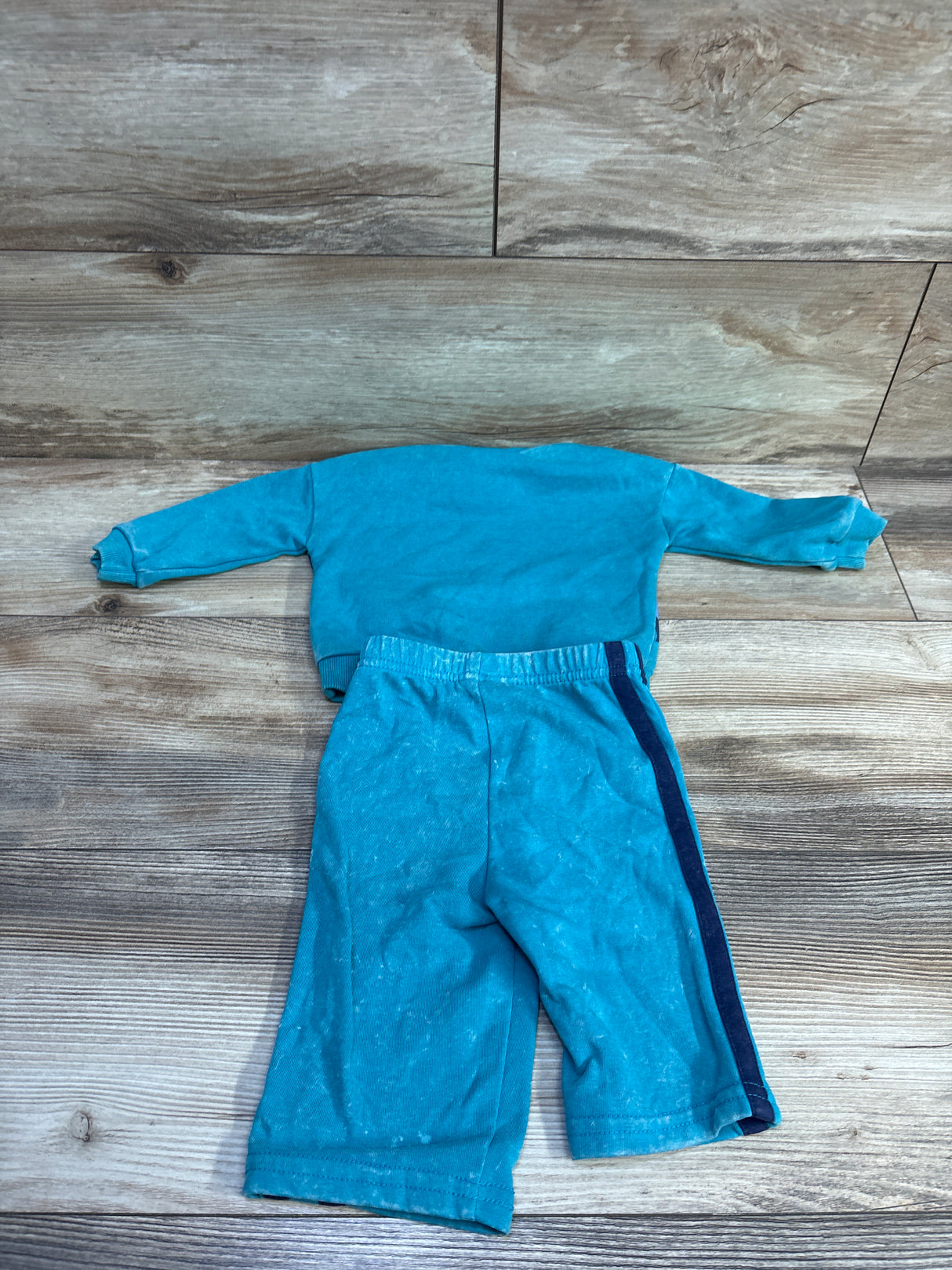 Disney Baby 2pc Mickey Mouse Pullover Sweatshirt & Joggers Set Teal sz 3-6m