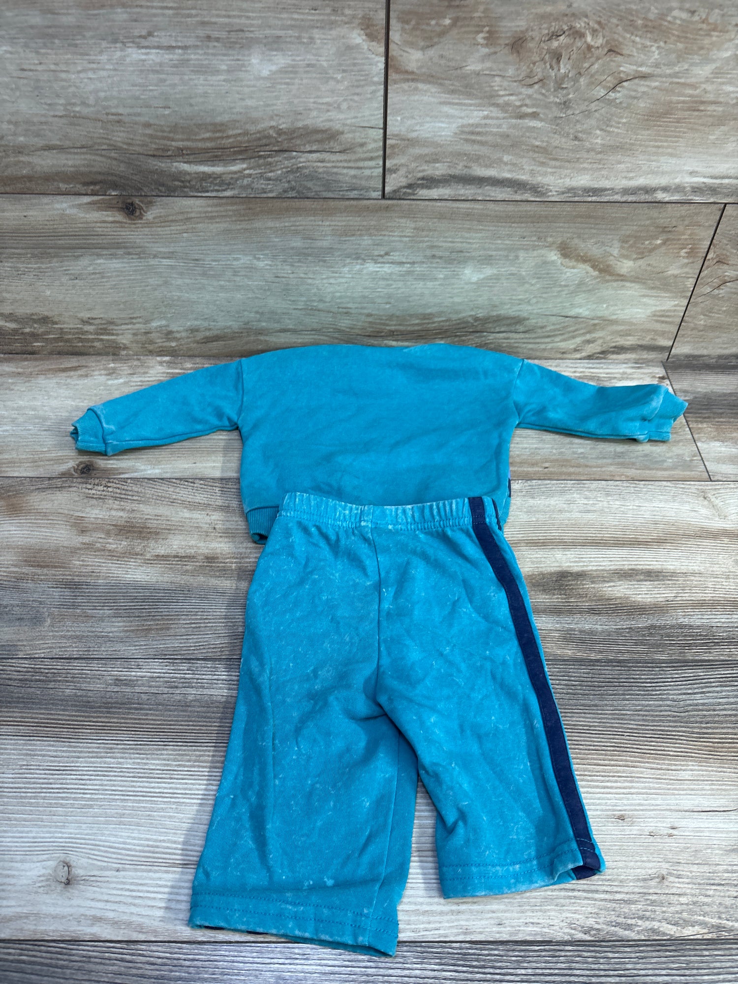Disney Baby 2pc Mickey Mouse Pullover Sweatshirt & Joggers Set Teal sz 3-6m