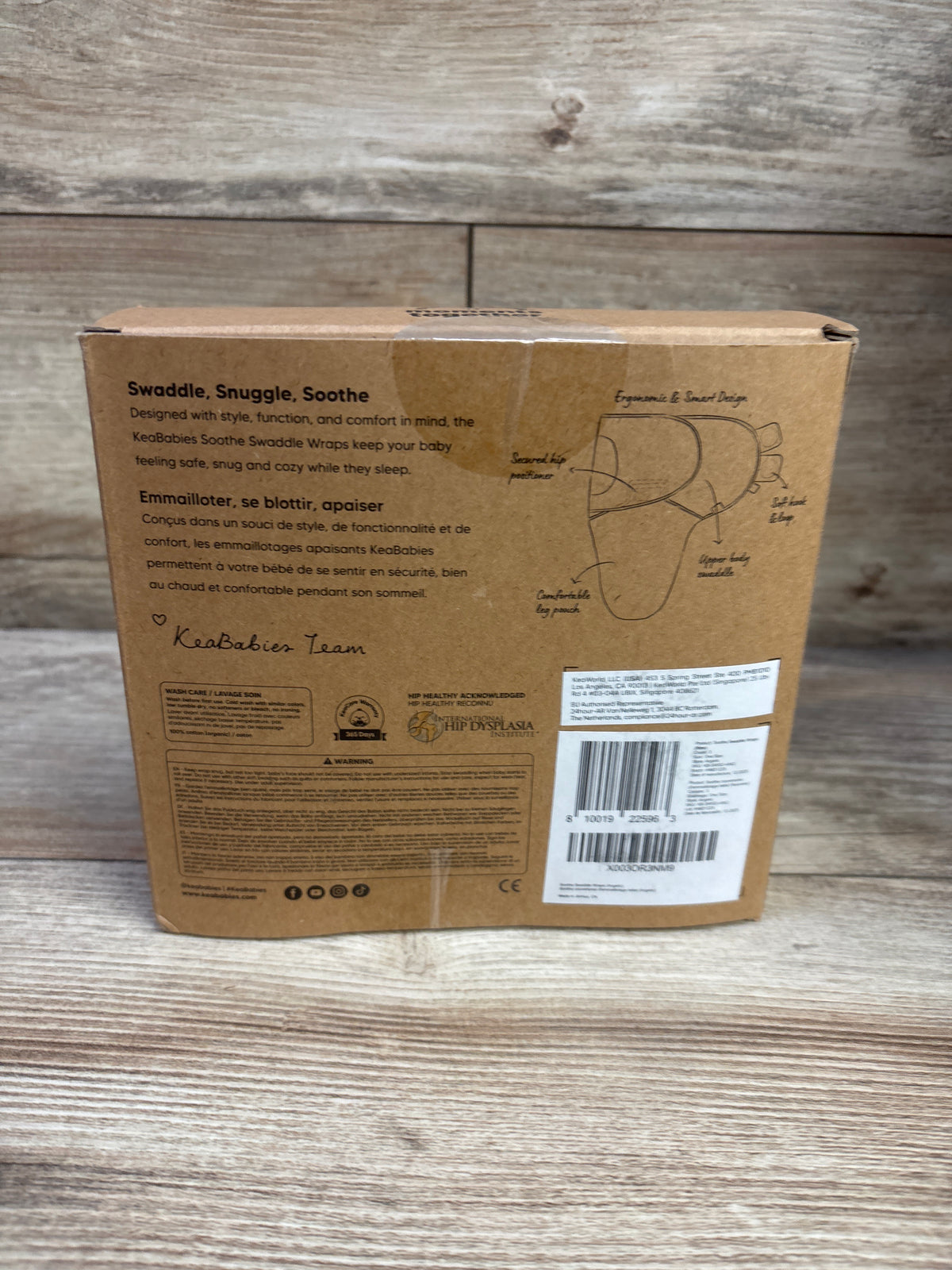 NEW KeaBabies 3pk Soothe Swaddle Wraps Pink sz 0-3m