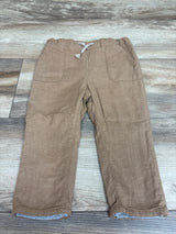 H&M Lined Drawstring Cotton Pants Brown sz 12m