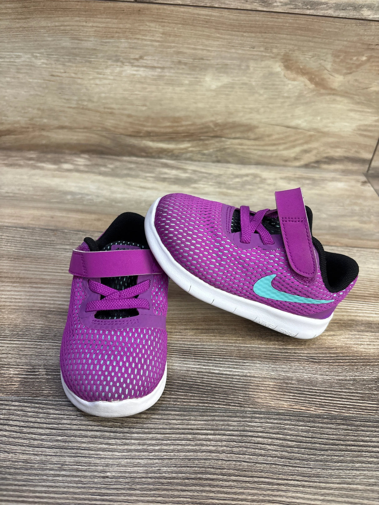 Nike Free RN TDV 'Hyper Violet Mint' Sneakers sz 7c