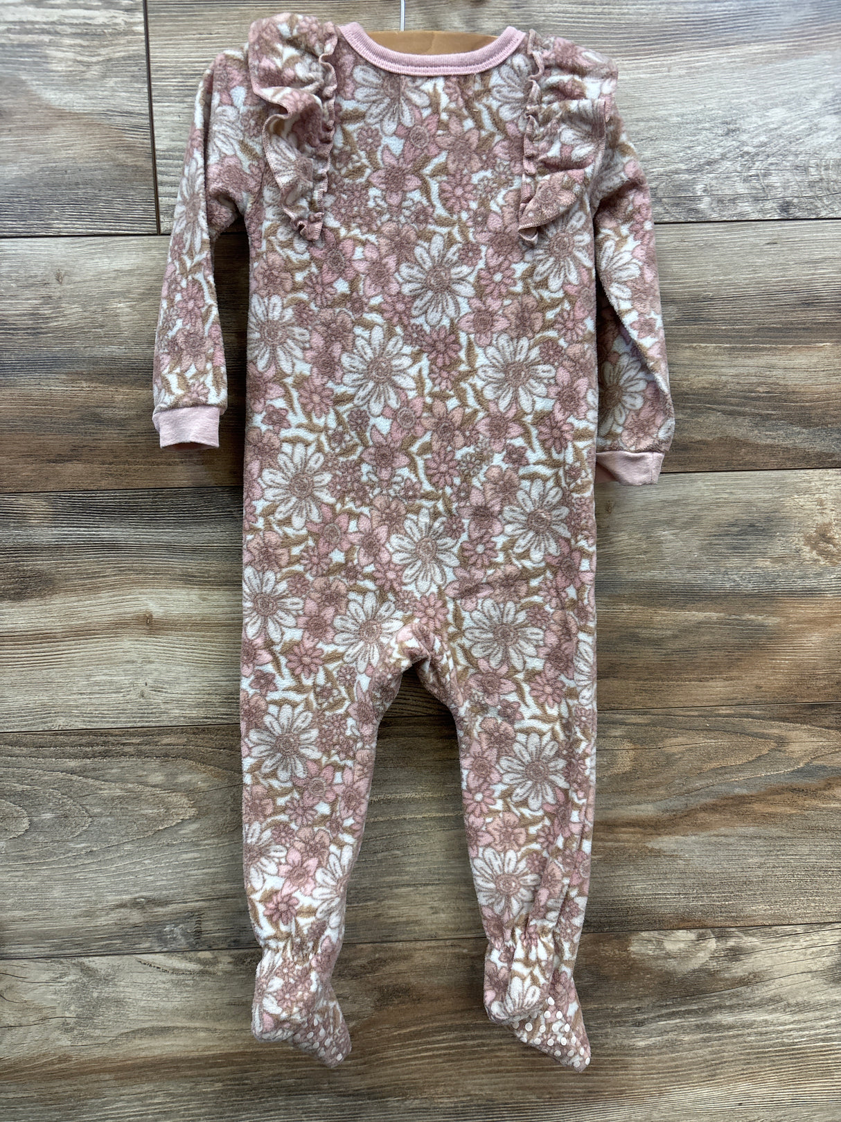 Jessica Simpson Floral Blanket Sleeper Pink sz 24m