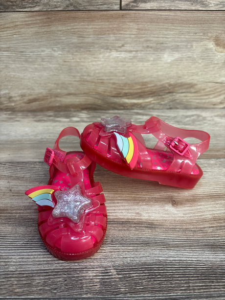 Mini Melissa Star Jelly Sandals Pink sz 8c - Me n Mommy To Be