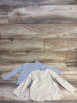 NEW Cat & Jack 2pk Long Sleeve Shirts Beige sz 3T
