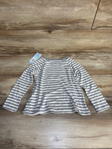 NEW Cat & Jack Striped Shirt Grey sz 3T
