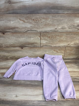 Baby Gap 2pc 1969 Sweatshirt Set Lilac sz 4T