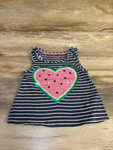 Isaac Mizrahi Striped Watermelon Sequin Tank Top Grey sz 4T - Me n Mommy To Be