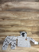 NEW Disney Baby 2pc Mickey Mouse Pull Over Sweater & Joggers Grey sz 6-9m