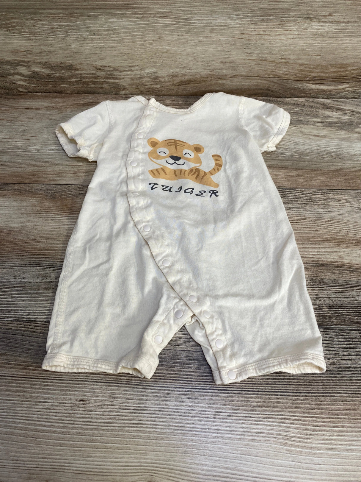 Tiger Shortie Romper Cream sz 12-18m