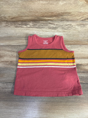 Carter's Striped Tank Top Pink sz 12m - Me n Mommy To Be