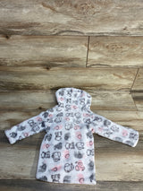 Little Beginning Elephant Print Robe White sz One Size