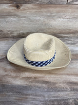 Cat & Jack Gingham Bow Straw Hat