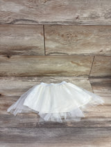 Wonder Nation Sparkly Tulle Skirt Ivory sz 18m