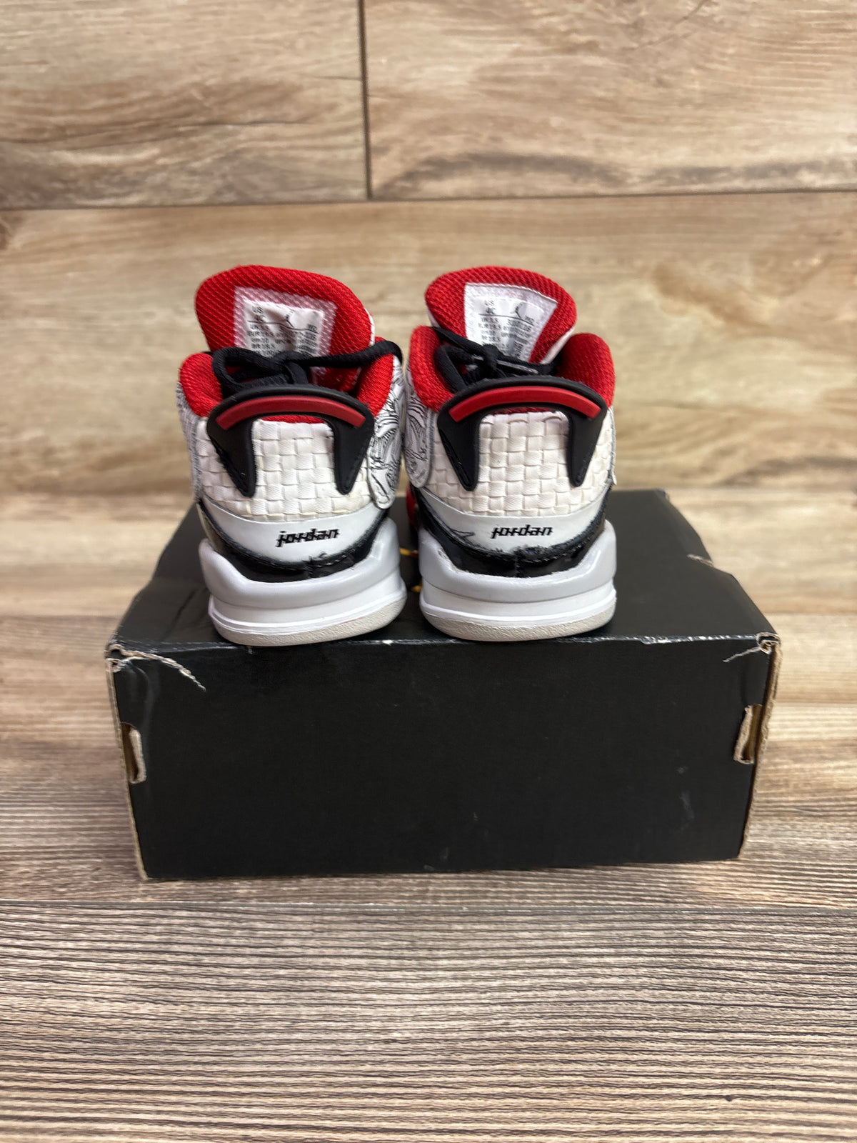 Air Jordan Dub Zero TD 'Varsity Red' Sneakers sz 4c