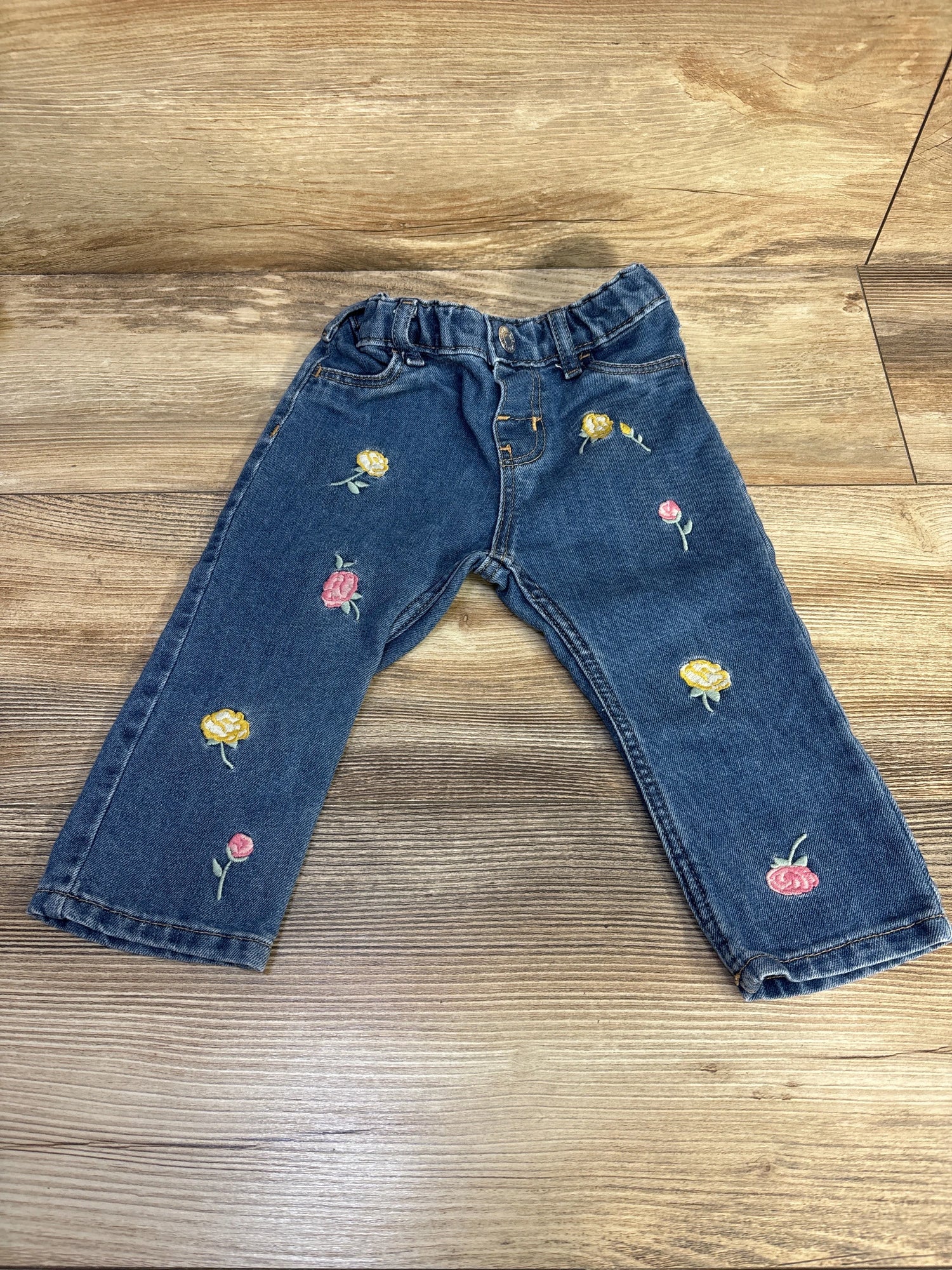H&M Embroidered Jeans Blue sz 12m