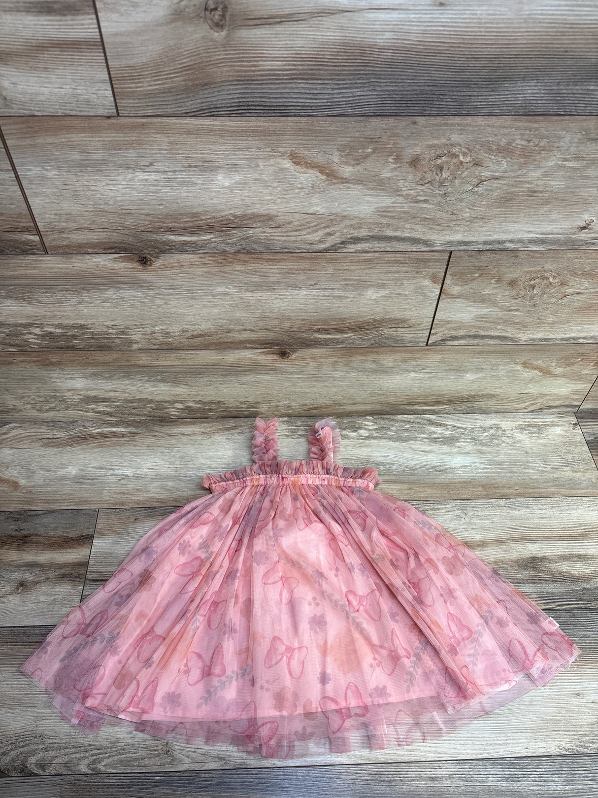 Disney Junior Minnie Mouse Tulle Dress Pink sz 2T